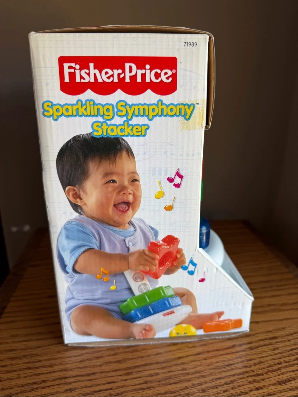 VintageFisher-Price Sparkling Symphony Stacker - red, orange, green, blue, white